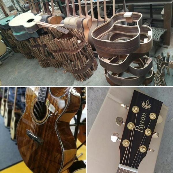 43 Jumbo satin finishing acoustic guitar hand made mahogany wood color acoustic guitar