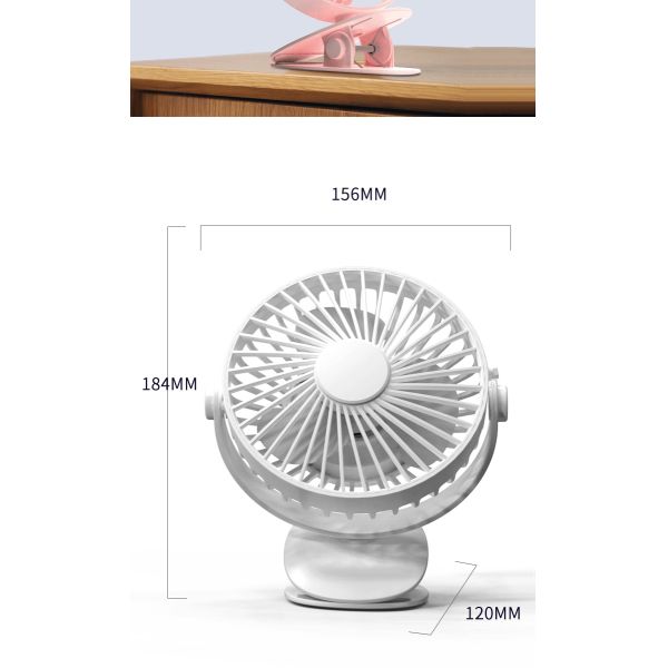 Custom Clip On Aroma Desktop Fan Adjustable Angle Quiet Operation For Home And Office
