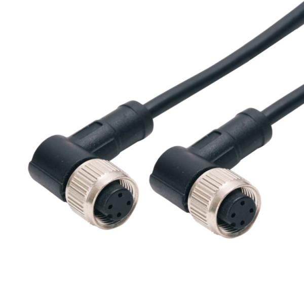 Transparent TPU GF Screw M12 Sensor Connector PVC Plastic Nut Structure