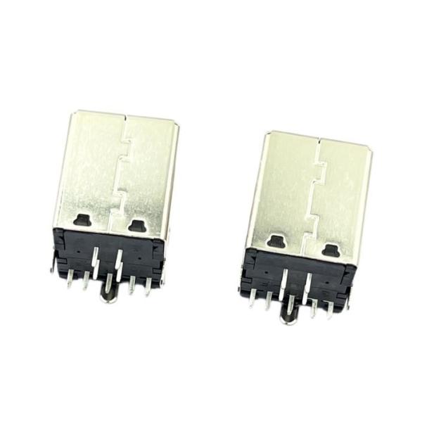 USB3.0 Тип B Женский ПКБ USB DIP соединитель Кнопка Черная HF 180 градусов Форма T