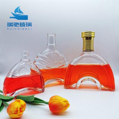 Tequila Top Grade 120ml 250ml Vidro Transparente Personalizavel Vodka Vinho garrafa de uísque