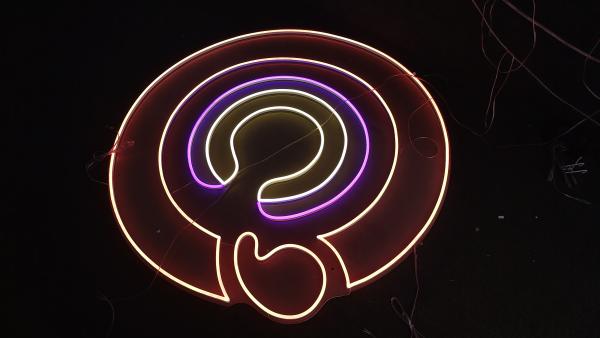 O círculo Logo Cuttable Neon Signs Silica coagula Hang Wall Lighting 8×12mm