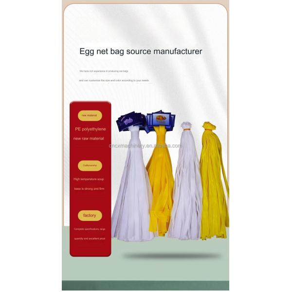 Customizable Supermarket Packaging Plastic Net Bag for Ginger Garlic Vegetable and Fruit