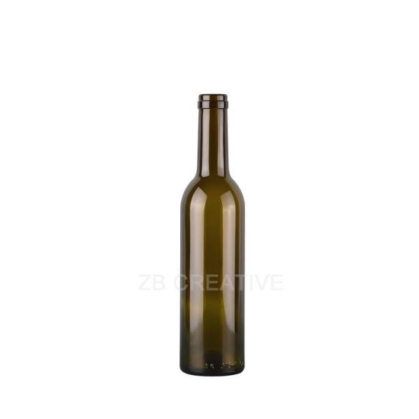375ml Split Bordeaux Glass Bottle Empty Wine Bottles With Corks Top 320G 1306K-7