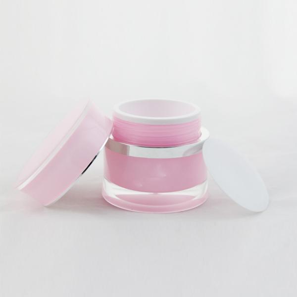 15G Luxury Waist Empty Plastic Jar For Skin Care Cream Acrylic Cream Jar
