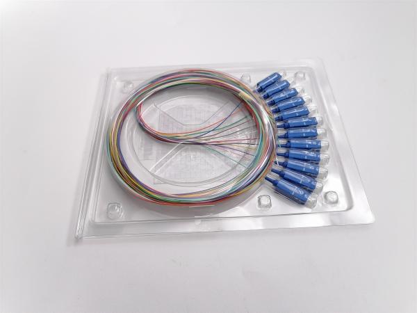trança da fibra ótica das fibras OS2 Unjacketed do SC UPC 12 de 3ft