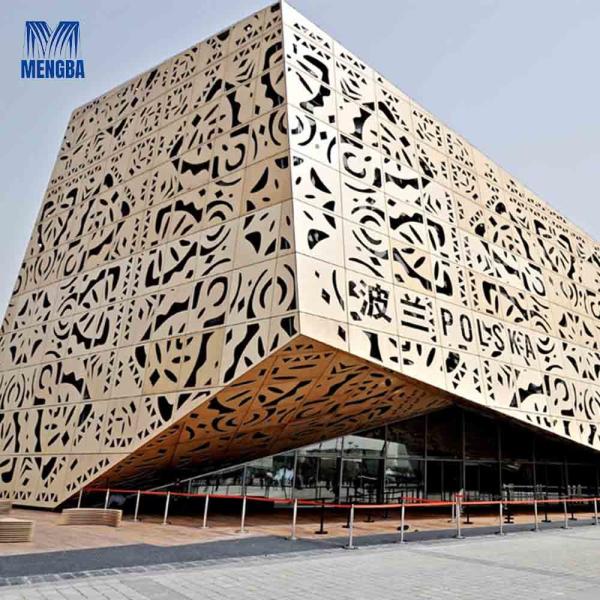 Laser Cutting Aluminium Curtain Wall Panel Wall Cladding Decoration