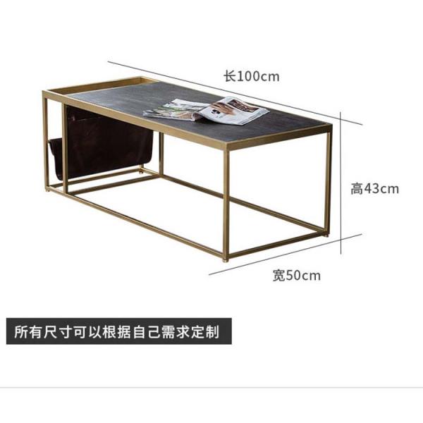 Modern Living Room Furniture Gold Console Table with Simple and Elegant Gold Design