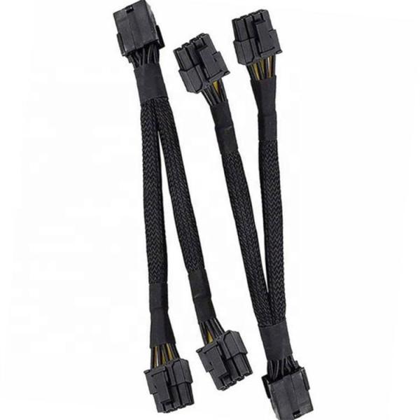 Computer 8 Pin Female Braided Sleeved PCIE GPU Minig Power Cable