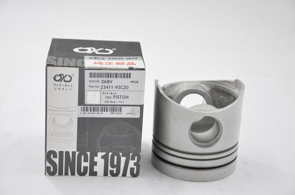 Sliver Color D6BT Engine Piston For Hyundai Excavator Diesel Engine 23411 93C20