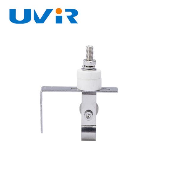 Porteur de lampe IR à ondes moyennes en acier inoxydable à base blanche de 10 mm