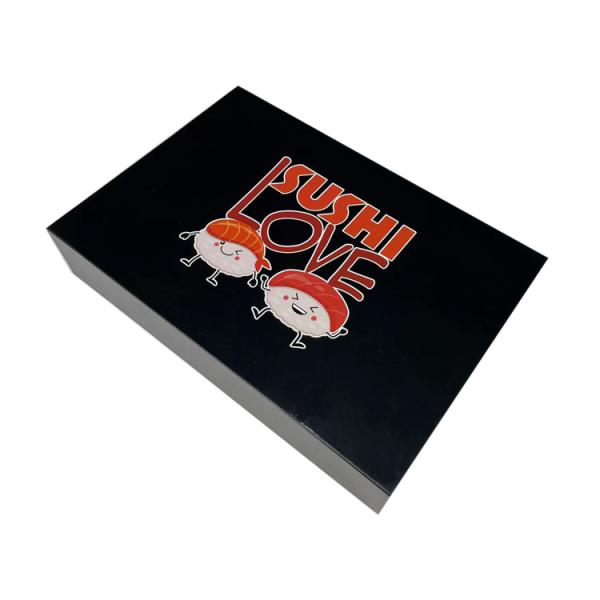 Hygienic Paper Gift Box Foldable Cardboard Paper Sushi Packaging Box Environment Friendly