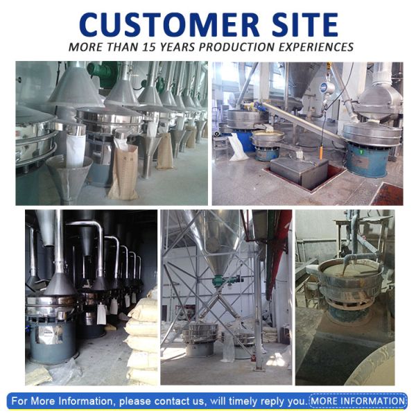 600mm-1800mm Rotary Vibrating Screen Powder Granule Vibrating Filter Sieve