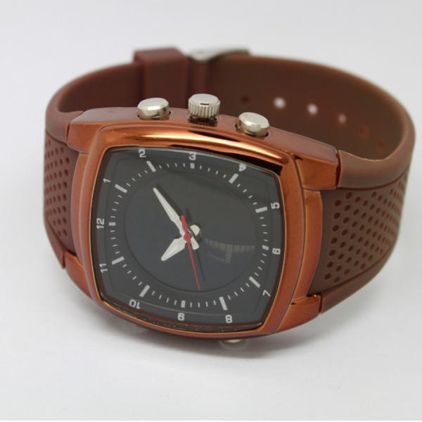 Men's Dual Time Digital Wrist Watches Double Movement Analog Quartz Watches