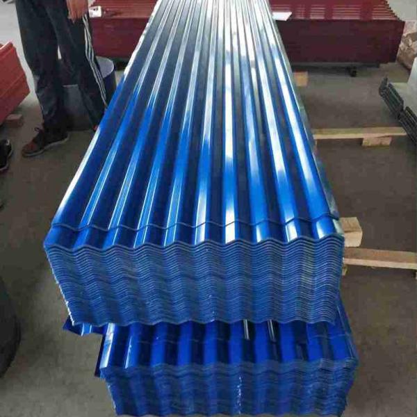 Pre Painted Galvanized Iron PPGI Color Coated Corrugated Roofing Sheet For Residential Commercial Building