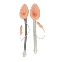 Das vias aéreas laríngeas dobro da máscara do lúmen do silicone instrumentos cirúrgicos descartáveis únicos