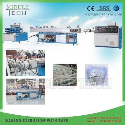 Fiber Pvc Pipe Extrusion Machine , Reinforced Braided Plastic Pipe Making Machine