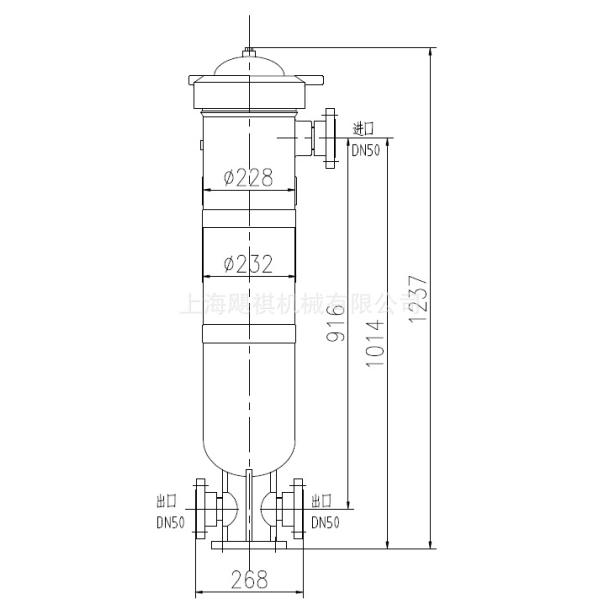 Polypropylene Plastic Bag Filter Housing Vessel Food Chemical Liquid PPH Reinforced
