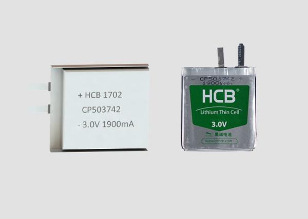 1900mAh CP503742 3.0V Lithium Primary Batteries for RFID Medical Devices