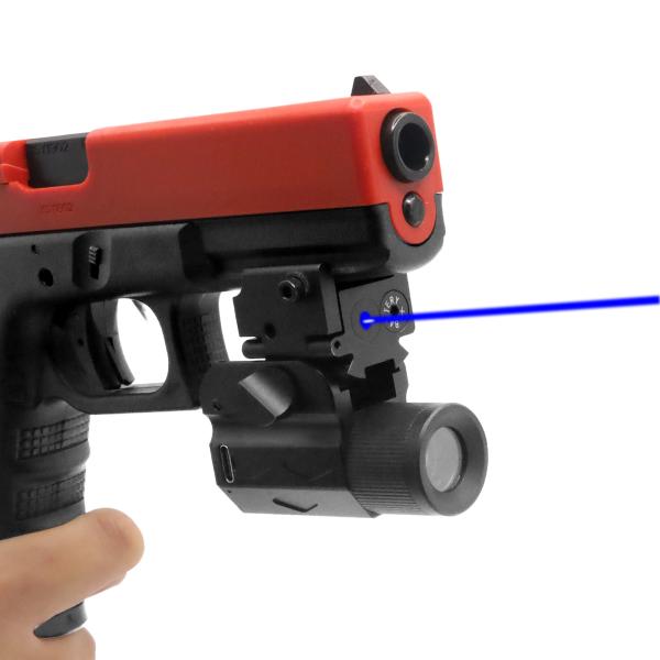 Chasse du laser bleu de pistolet de tisserand de lasers d'arme à feu d'Airsoft/bâti 450nm de Picatinny