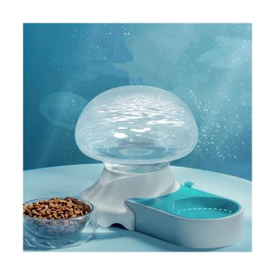 2 nos alimentadores claros 2100ml auto Cat Water Bowl portátil de 1 animal de estimação da água
