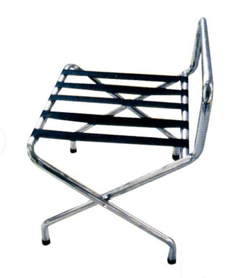 Suporte traseiro da cremalheira de bagagem do estilo do hotel do resto/da bagagem hotel do preto com pés