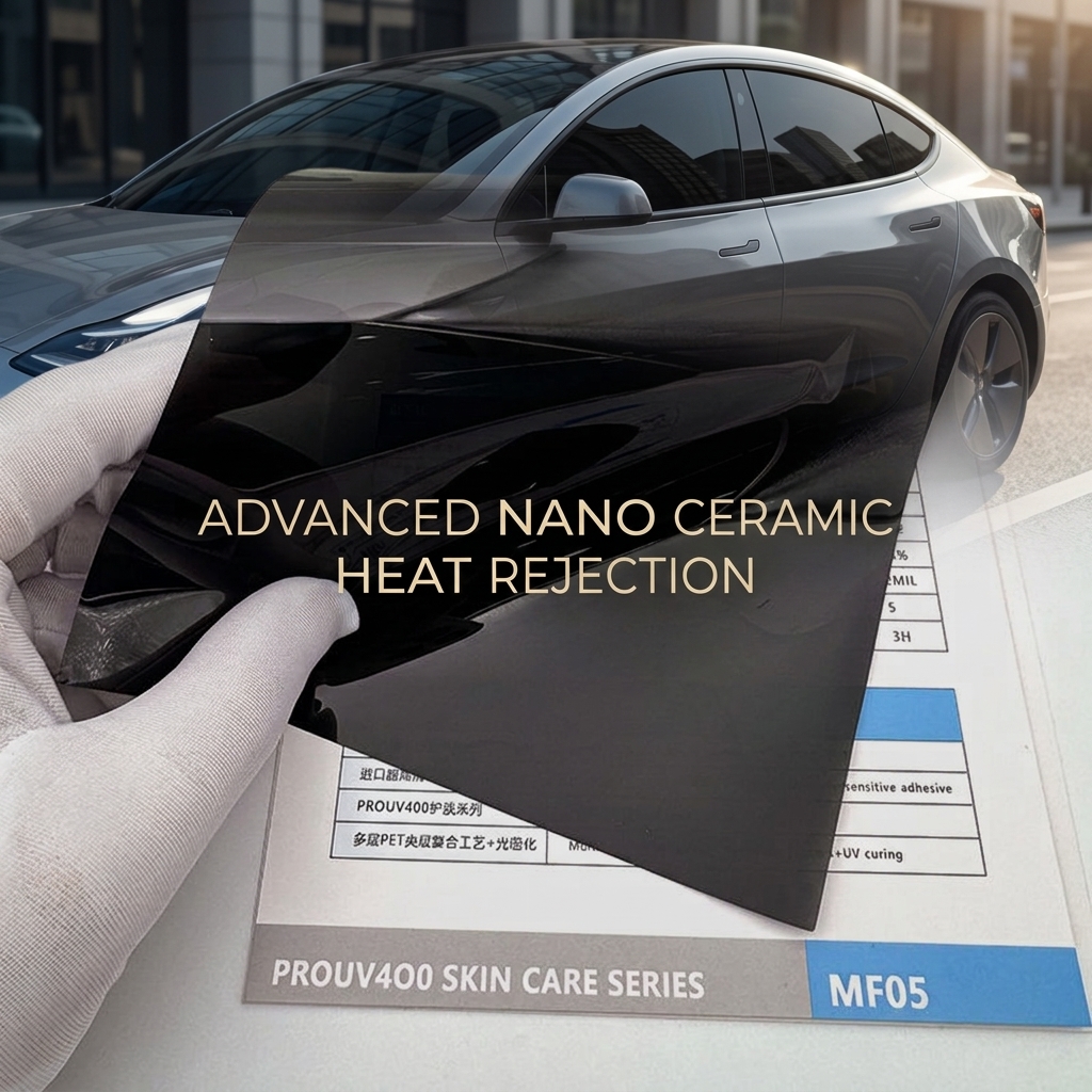 Solar Car Window Tint Film Paper Ultrat Hd Sun Control Nano Ceramic Glass Tint Film