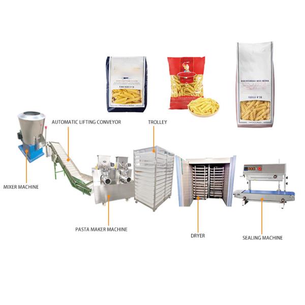 Automatic pasta making machine macaroni pasta maker machine pasta production line