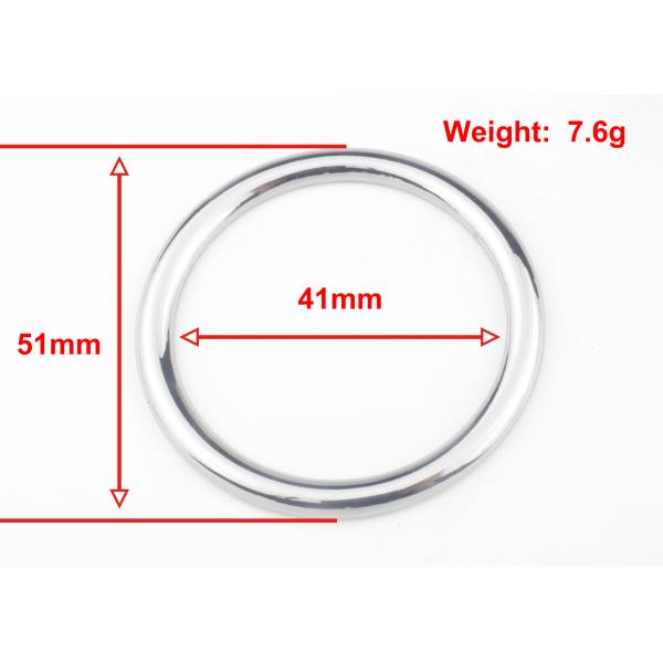 Nickle And Black Color O Ring Buckle Handbag Hardware Custom Logo OEM Or ODM