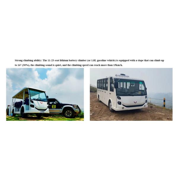 Instock 11 Seater Electric Tour Car with 5000*1530*1900 Size and 14 Seating Capacity