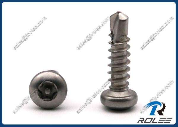 18-8/316/410 Stainless Steel Pan Head Torx Tamper Proof Self Drilling Screws