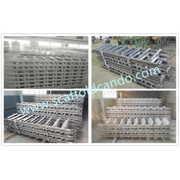 Factory directly sell 850*2370mm, 850*2691mm scaffolding galvanized steel 8 steps ladder 9 steps ladder stair case