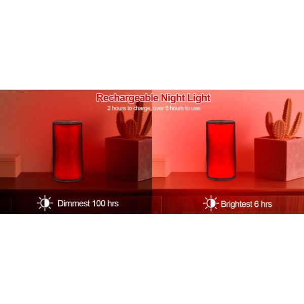 Rechargeable Sleep Aid Night Light Portable Red Night Light Customizable