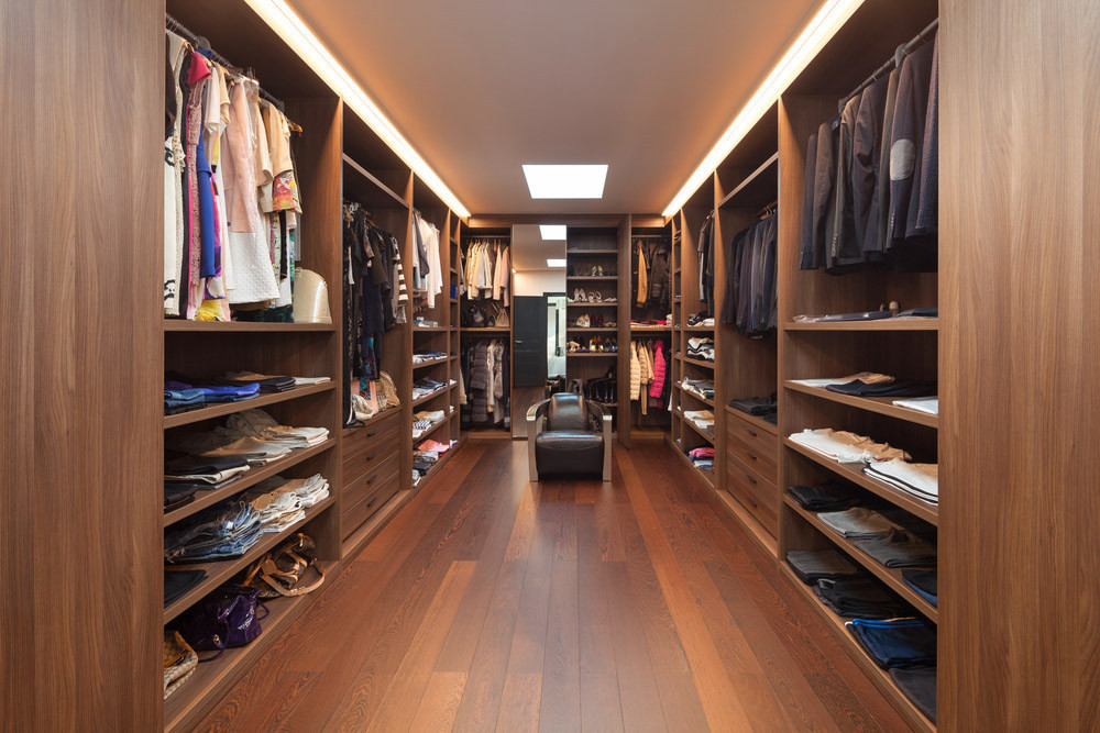 Modern Bedroom Furniture Professional Material HDF Board Walk-in Wardrobe for Bedroom