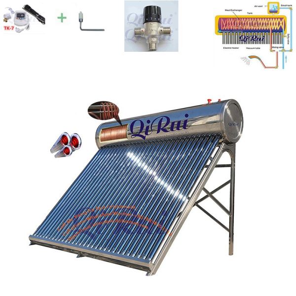 100L-360L Fresh Pressurized Hot Water Geyser Solar Water Heater System with Copper Coil