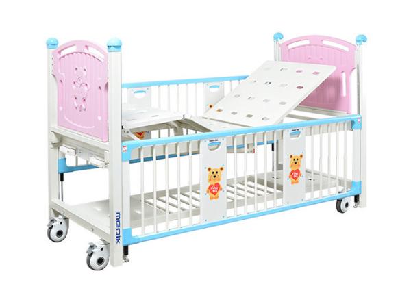 Espaldar pediatra de duas camas do hospital cor-de-rosa aluído ajustável para crianças