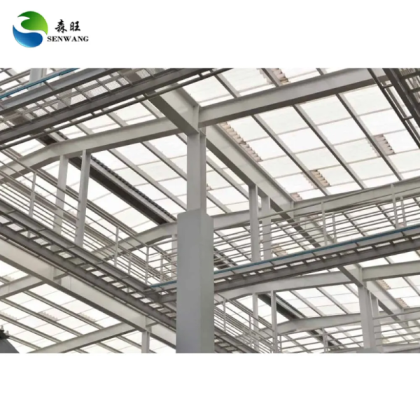 1.2m Height Brick Wall Steel Structure Warehouse with Cost Advantage on Maintenance Costs and Bending Welding Processing