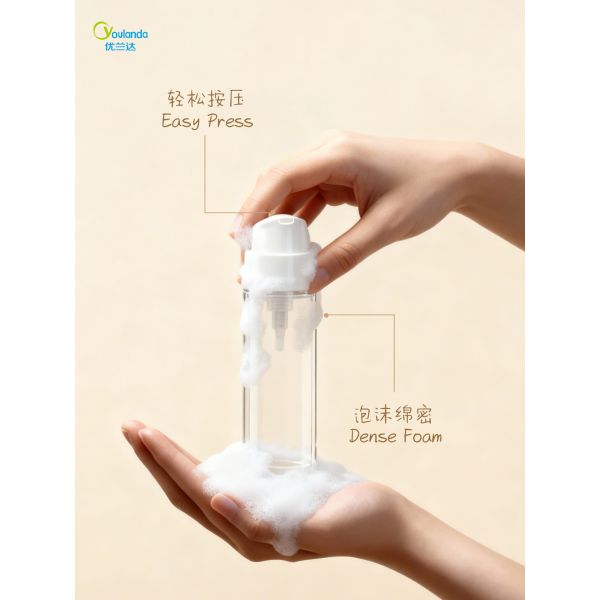 Plastic Airless Foam Pump Bottle with Vacuum Airless Technology in 50ml 80ml 100ml Multi-Size Flexibility