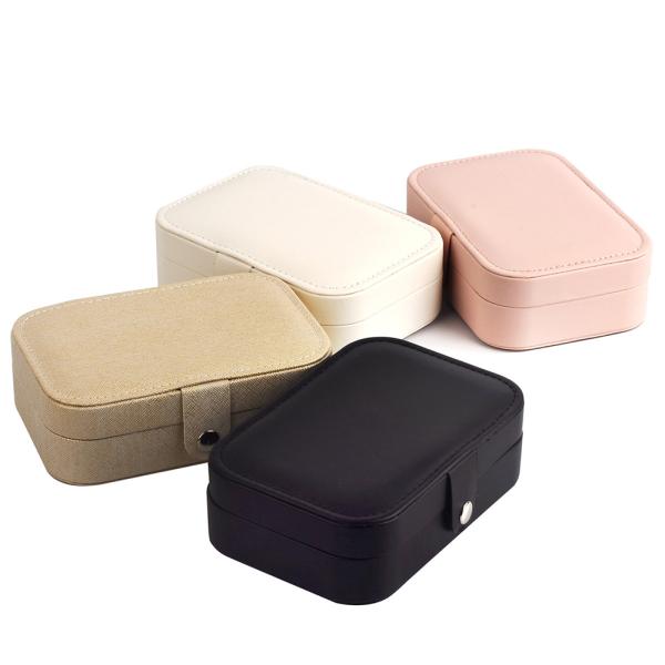 Durable Pink Travel Jewelry Storage Box Compact and Secure Portable Storage for Necklaces Rings Earrings