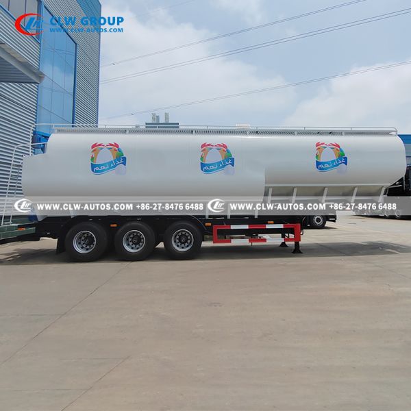 Triple-Axis Bulk Feed Semi-Trailer with 5 Independent Compartments and Dual-Power Drive Systems