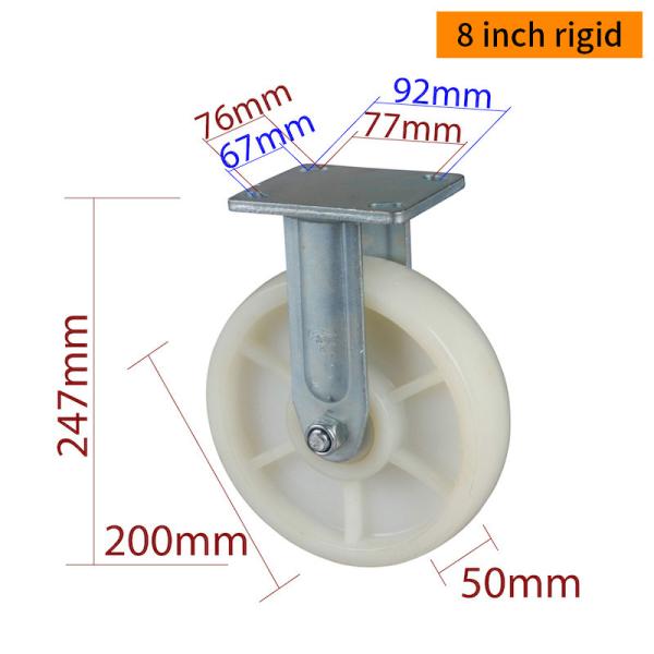 8 Inch Heavy Duty Casters  900kg Load 200mm Swivel Castors  788-26