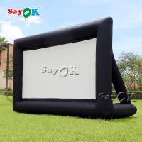 La pantalla de proyección inflable al aire libre modificó la lona para requisitos particulares 0.4m m explota la pantalla de cine