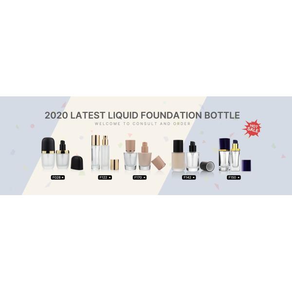 Оптовая бутылка стекла лосьона Skincare насоса учреждения дизайна 30ml моды косметическая