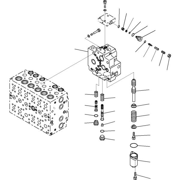 723-40-71103 клапан уменьшения давления запасных частей экскаватора для КОМАТСУ ПК200-7 ПК200ЛК-7