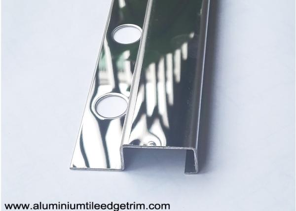 Spainish Square Edge Stainless Steel Tile Corner Trim With 8K Mirror Effect
