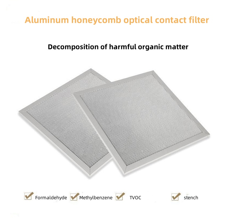 Aluminum Honeycomb UV Light Oxygen Antibacterial Air Filter for PM2.5 TVOC Formaldehyde Benzene Removal
