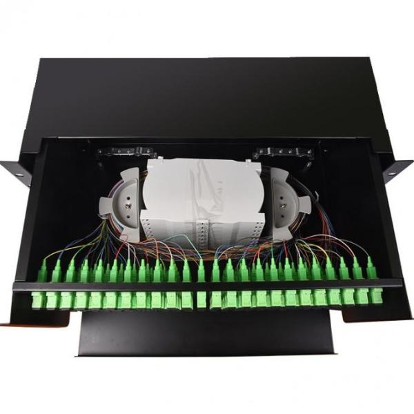 Rack Mount Fiber Optic Patch Panel , 144 Ports Fiber Patch Panel