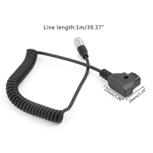 D-Tap To Hirose 4 Pin Male Plug Camera Power Cable For Sound Devices 688 633 Zoom F8