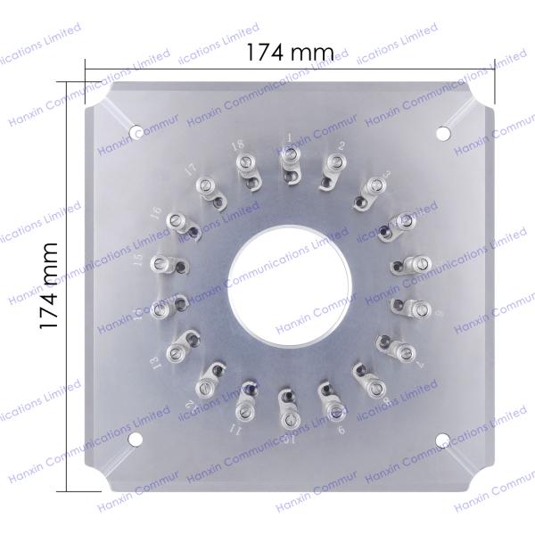 2.5mm Fiber Optic Connector Polishing Plate Simple Operation 50°Heat Treatment