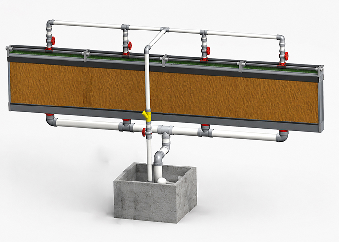 Evaporative Wet Pad & Fan Cooling System For Greenhouse & Poultry House